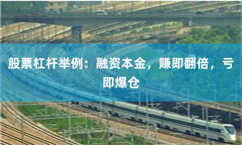 股票杠杆举例：融资本金，赚即翻倍，亏即爆仓